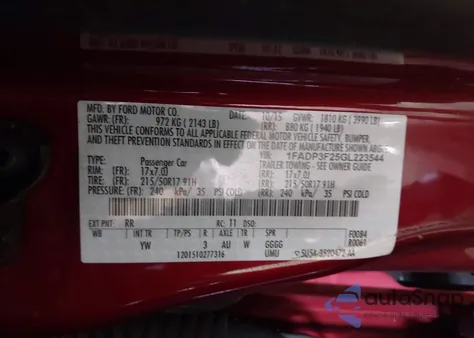 2016 Ford Focus Se from USA, damaged, VIN 1FADP3F25GL223544